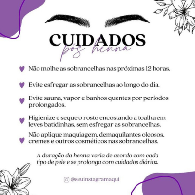 ideias de post para design de sobrancelhas