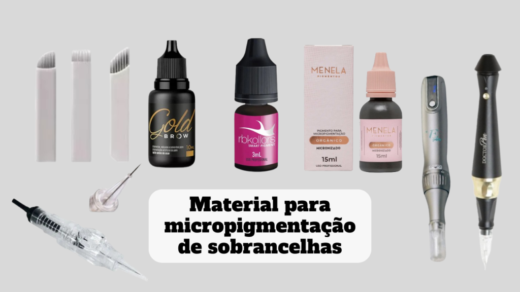 material para micropigmentação de sobrancelhas