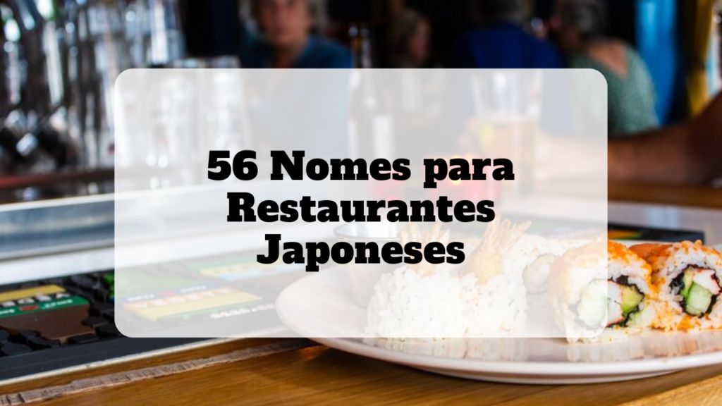 nomes para restaurantes japoneses