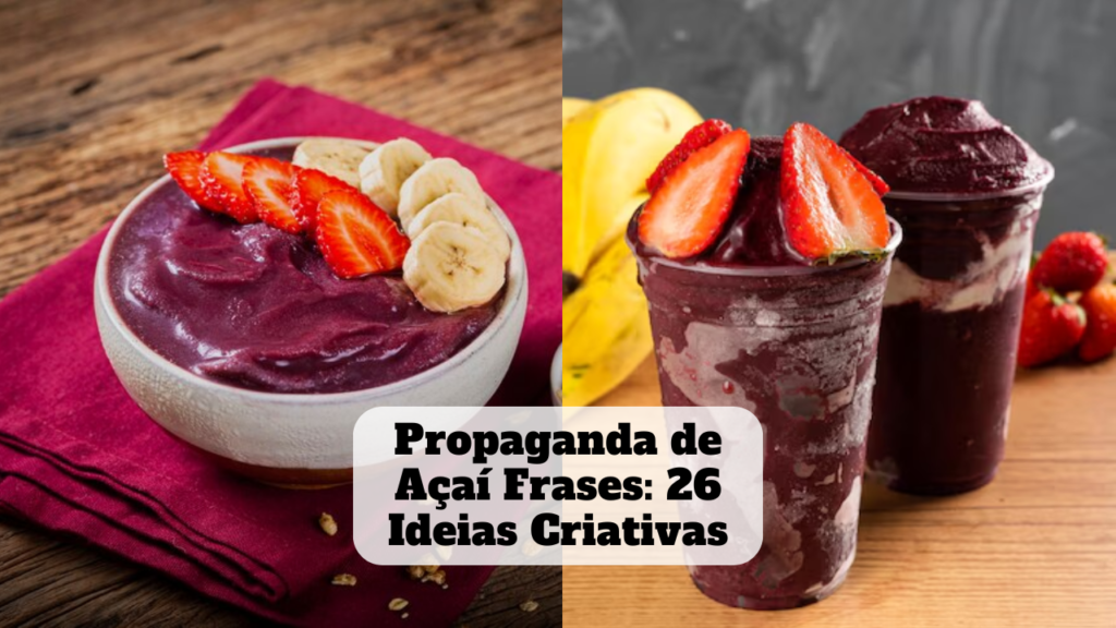 propaganda de açai