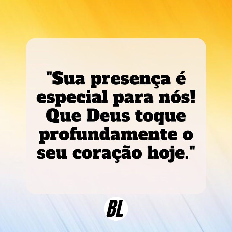 mensagem de boas vindas na igreja evangélica