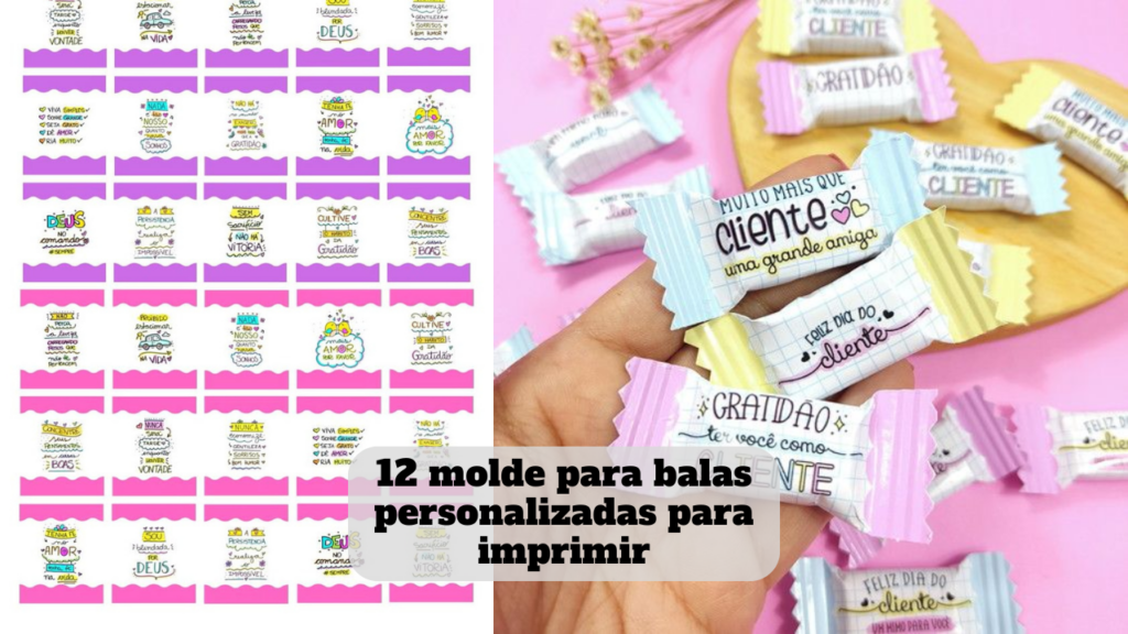 molde para balas personalizadas para imprimir