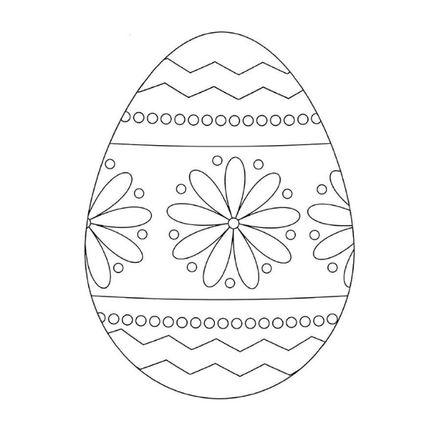 molde de ovo de páscoa para imprimir