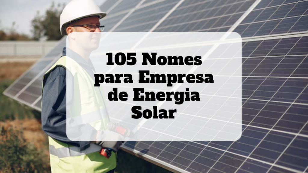 nomes para empresa de energia solar