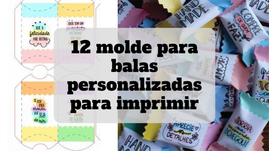 molde para balas personalizadas para imprimir