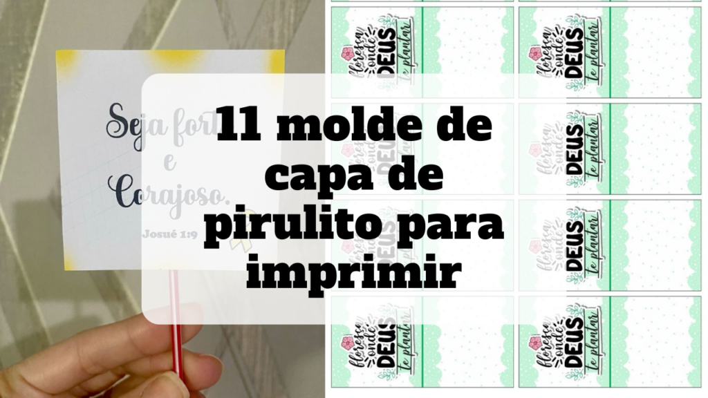 molde de capa de pirulito para imprimir