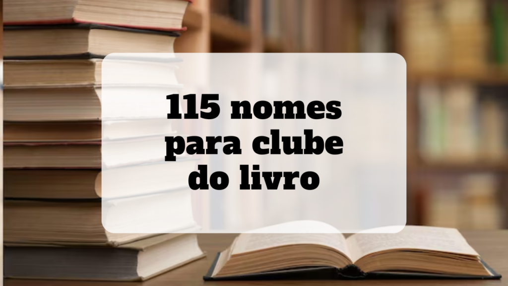 nomes para clube do livro