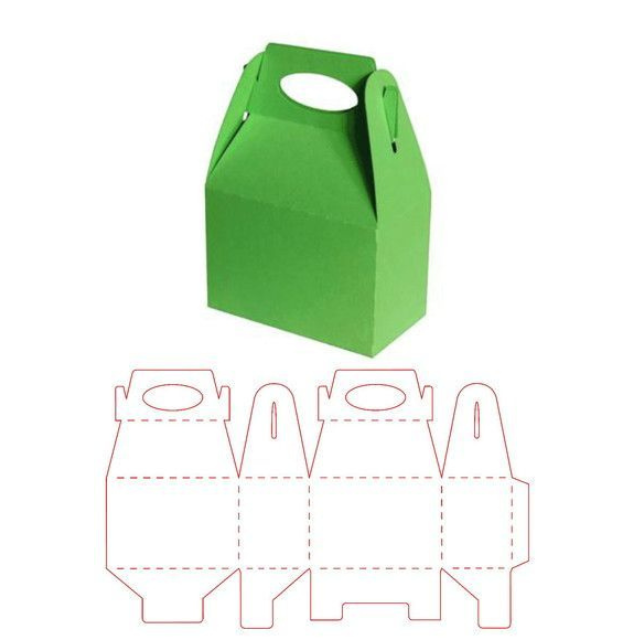 molde de caixa maleta para imprimir