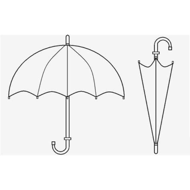 molde de guarda chuva para imprimir