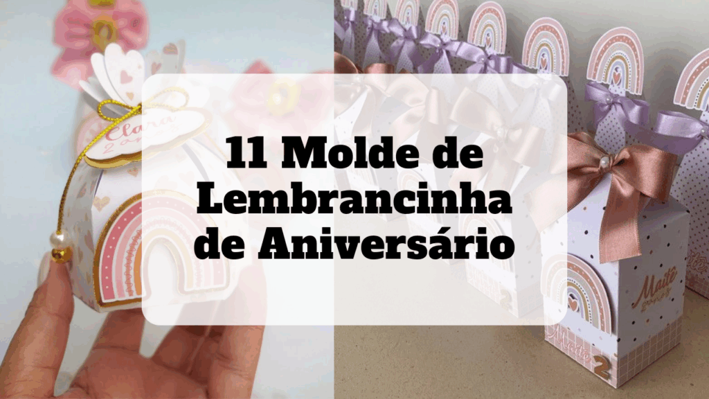 molde de lembrancinha de aniversário