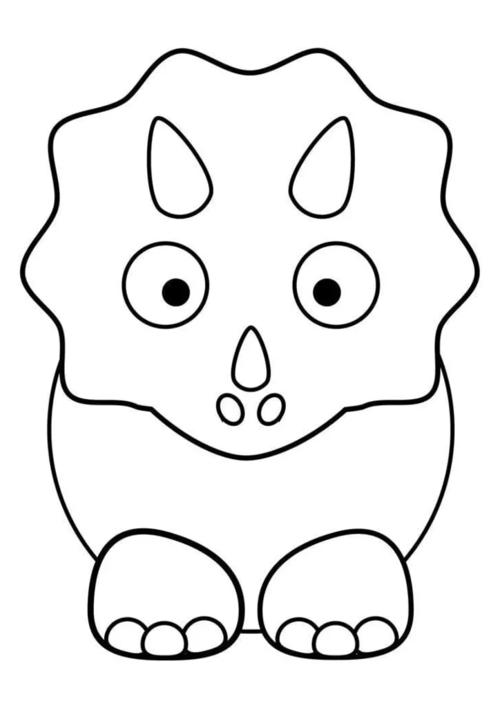 molde de dinossauro para imprimir