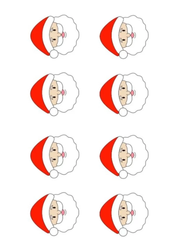 moldes de papai noel para imprimir