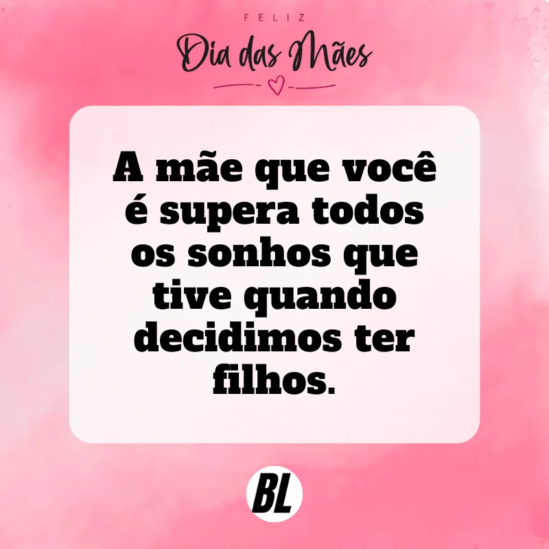 frases do dia das mães para esposa